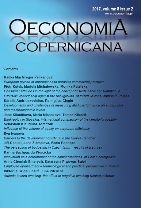 CONSUMER ATTITUDES IN THE LIGHT OF THE CONCEPT OF SUSTAINABLE CONSUMPTION IN LUBUSKIE VOIVODESHIP AGAINST THE BACKGROUND OF TRENDS IN CONSUMPTION IN POLAND Cover Image