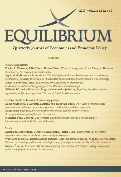 THE MULTIFACTORIAL PASTOR-STAMBAUGH MODEL: EXPLAINING THE IMPACT OF LIQUIDITY ON THE RATE OF RETURN BASED ON THE EXAMPLE OF THE WARSAW STOCK EXCHANGE Cover Image