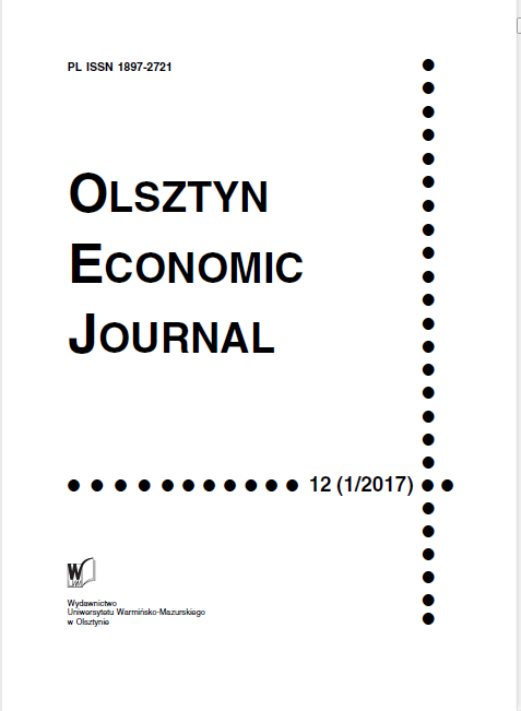UNEMPLOYMENT AND LABOUR MARKET POLICIES – EMPIRICAL ANALYSIS FOR POLAND Cover Image