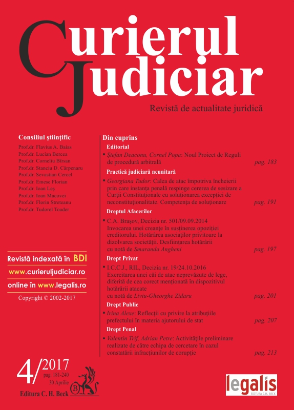 Non-unitary judicial practice. Unconstitutionality exception. The type of appeal against the decision by which the criminal court rejects the request for referral to the Constitutional Court. Subject matter of the court Cover Image
