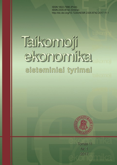 The Evaluation of the Factors Influencing the Shadow Economy in Lithuania Cover Image