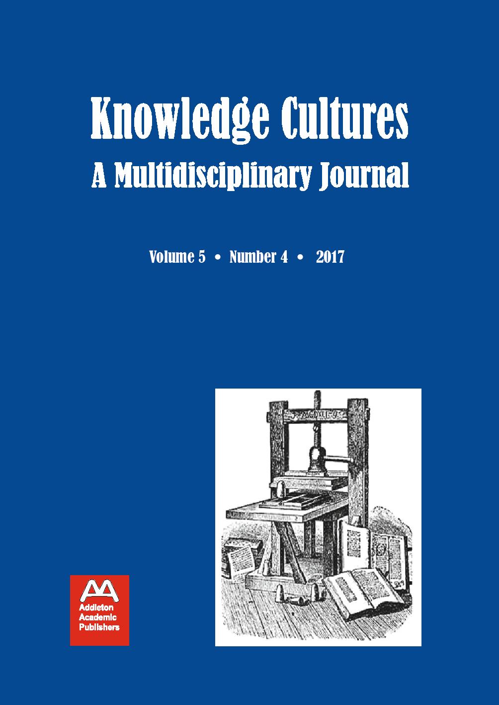 INTRODUCTION: CRITICAL CULTURES OF KNOWLEDGE Cover Image
