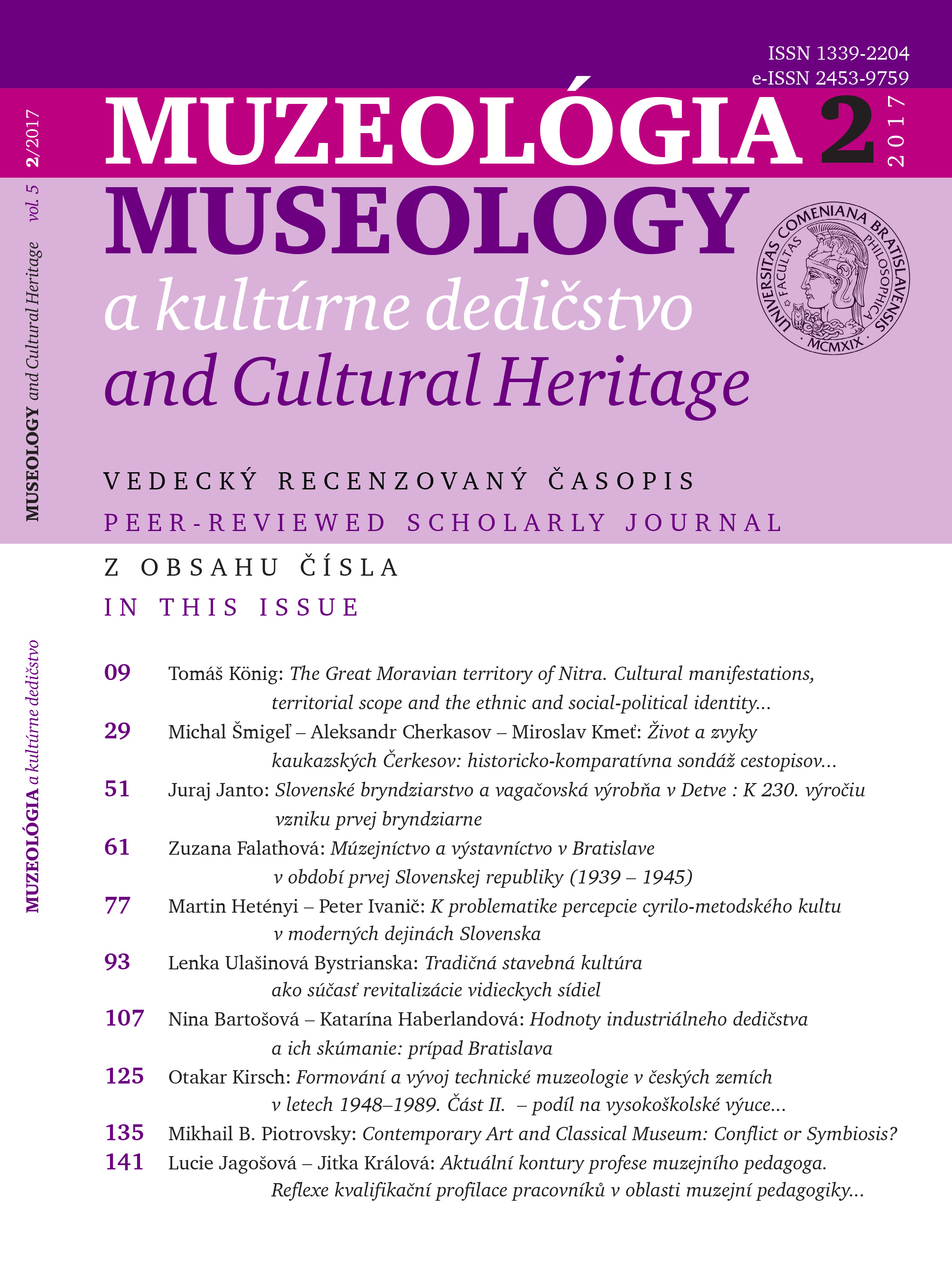 On problems with the perception of the Cyrillo-Methodian cult in the modern history  of Slovakia Cover Image