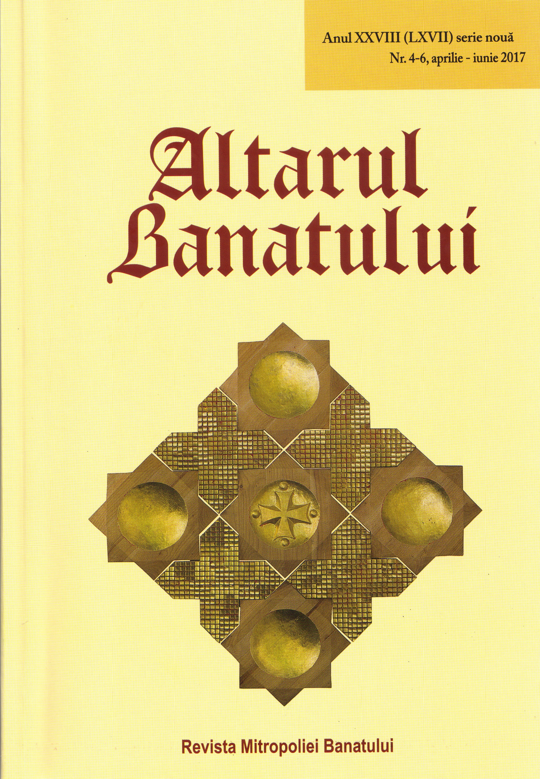 THE ECLESIASTICAL PERIODICALS IN THE BANAT AREA AT THE BEGINNING OF THE XX-TH (II) Cover Image