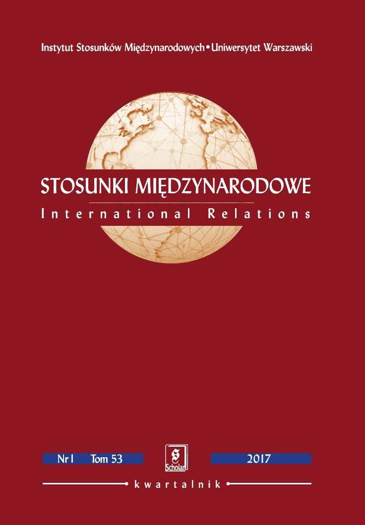 THE GEOECONOMIC APPROACH IN THE STUDIES OF RUSSIAN FOREIGN POLICY Cover Image