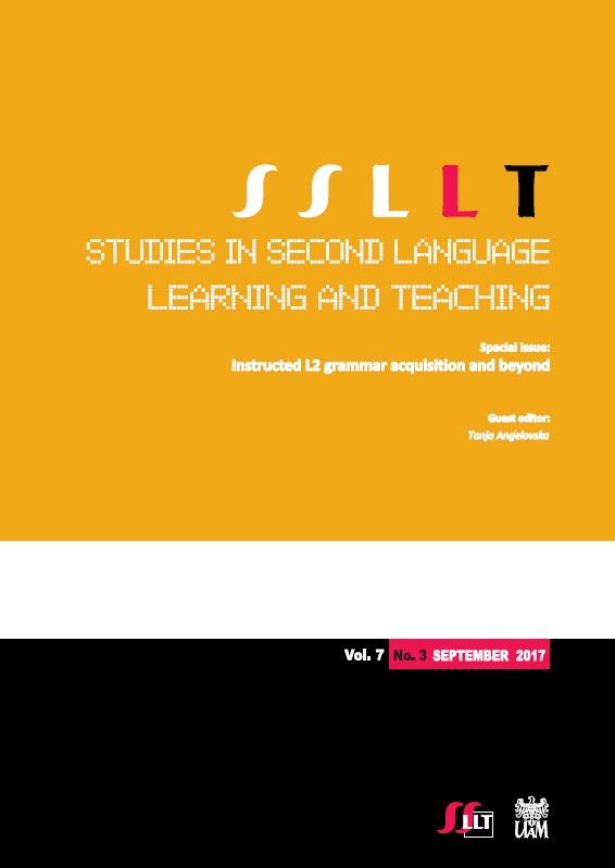 Transitional woes: On the impact of L2 input continuity
from primary to secondary school Cover Image