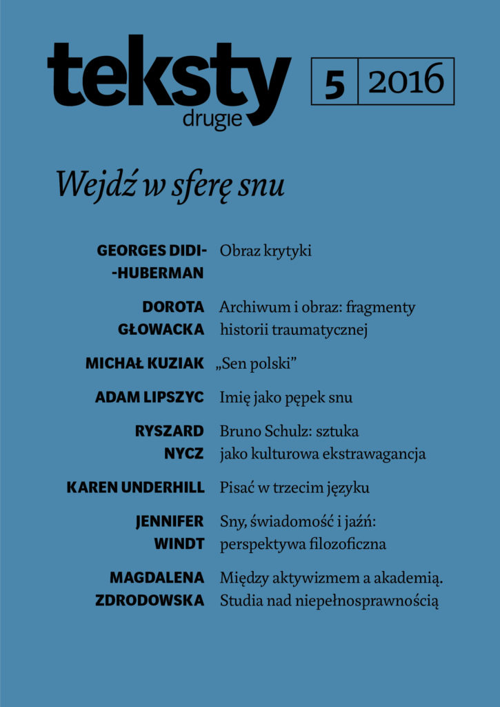 Polityczne doświadczenie obrazu. O "Obrazie krytycznym (obrazie krytyki)" Georgesa Didi-Hubermana