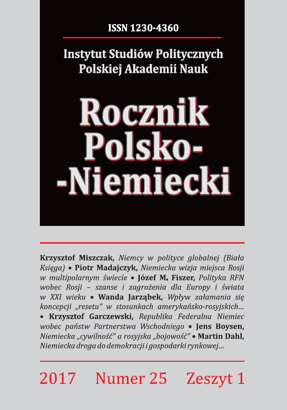 The Federal Republic of Germany’s Attitude towards the Eastern Partnership Countries in the Context of the German Eastern Policy in the Twenty-first Century Cover Image