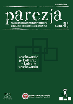 “Pedagogical Yearbook” review, vol. 39 ed. by Maria Dudzikowa Cover Image