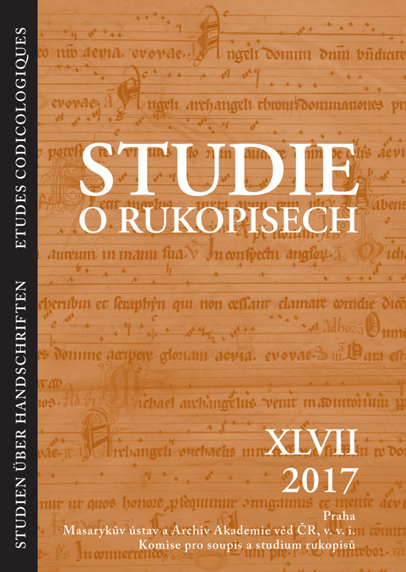 Reflection of abandoned private libraries from the 15th and 16th century in the territory of the Constance Diocese in the manuscript collection of the Prague-based Lobkowicz Library Cover Image