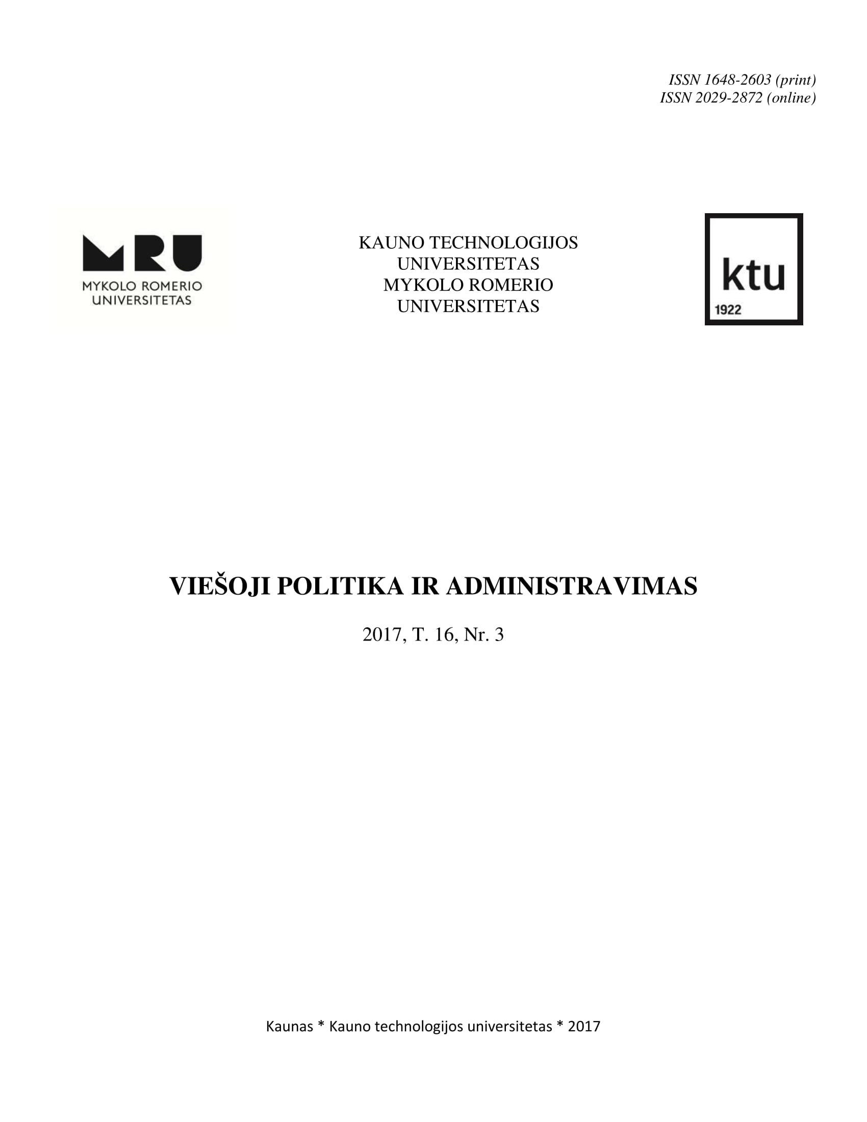 Analysis of Opportunities for Tourism Development Policy in Lithuania Cover Image