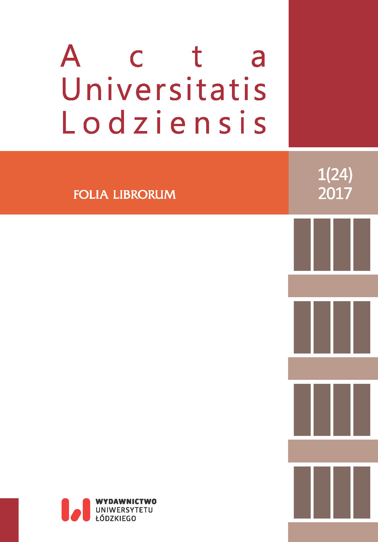 „Bibliotekarze jako moderatorzy czytelnictwa nastolatków: najnowsze formy i metody pracy” (Łódź, 15 listopada 2016 r.) Cover Image