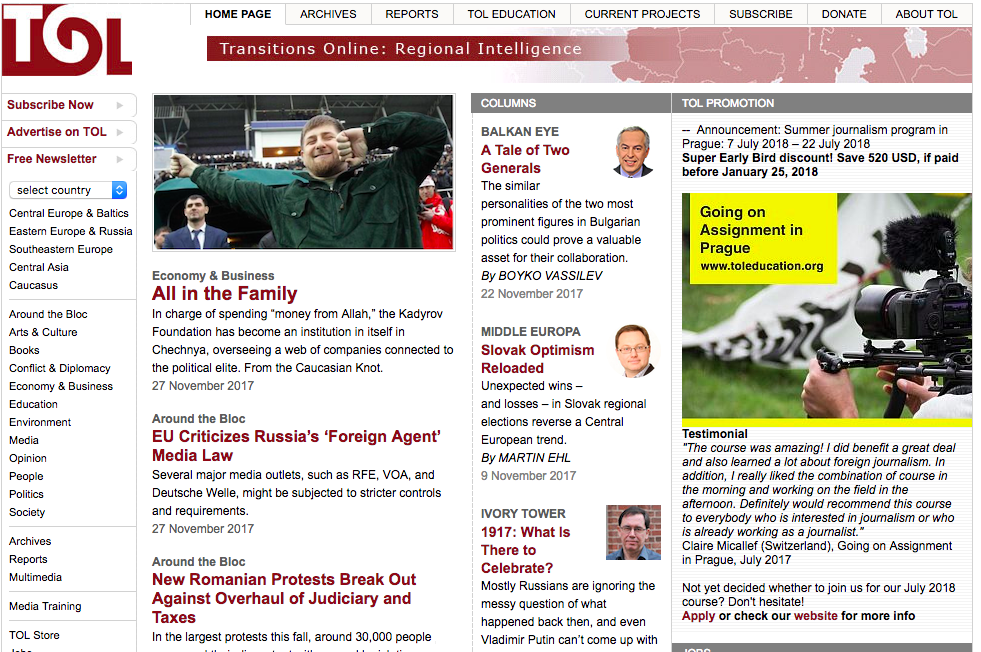 Transitions Online_Around the Bloc-Belarus Says It Cracked a Ukrainian Spy Ring