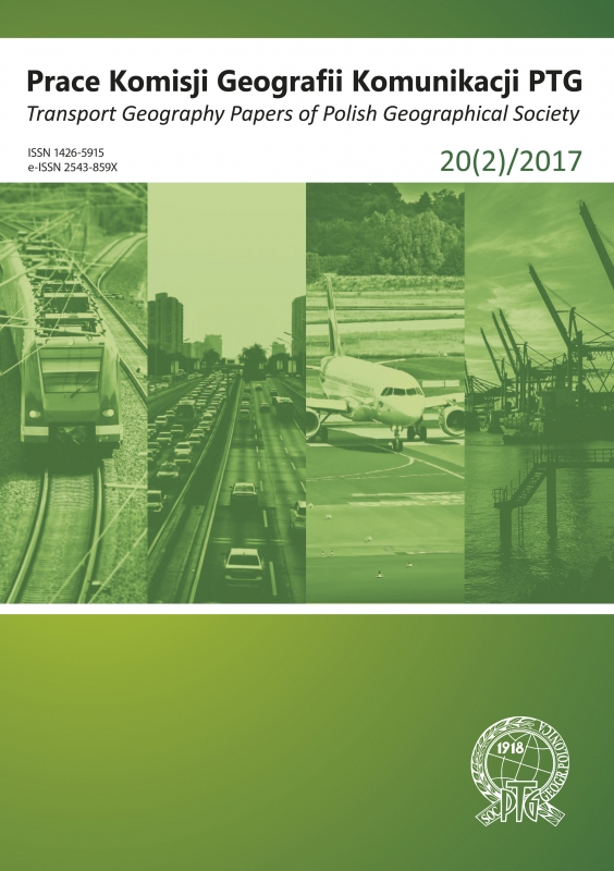 Geographic structure of road transportation and logistics infrastructure in the Republic of Belarus Cover Image