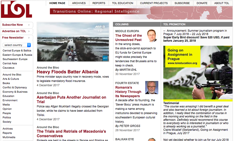 Transitions Online_Fourth Estate-Romania’s History Through Its Newspapers Cover Image