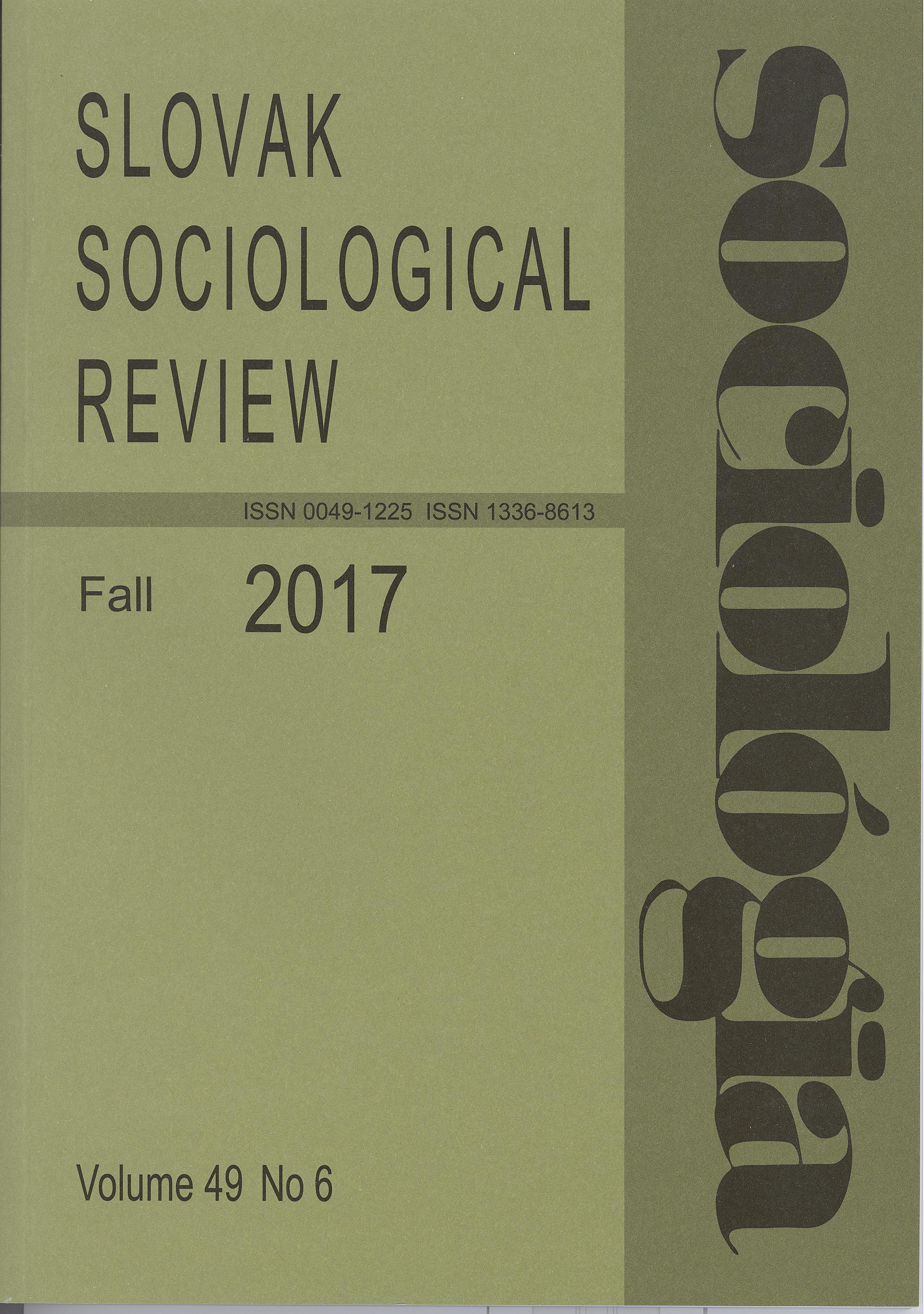 Frequency and Intensity of Contact between Ageing Parents and their Adult Children in the Czech Republic: Exploration of Selected Predictors Cover Image