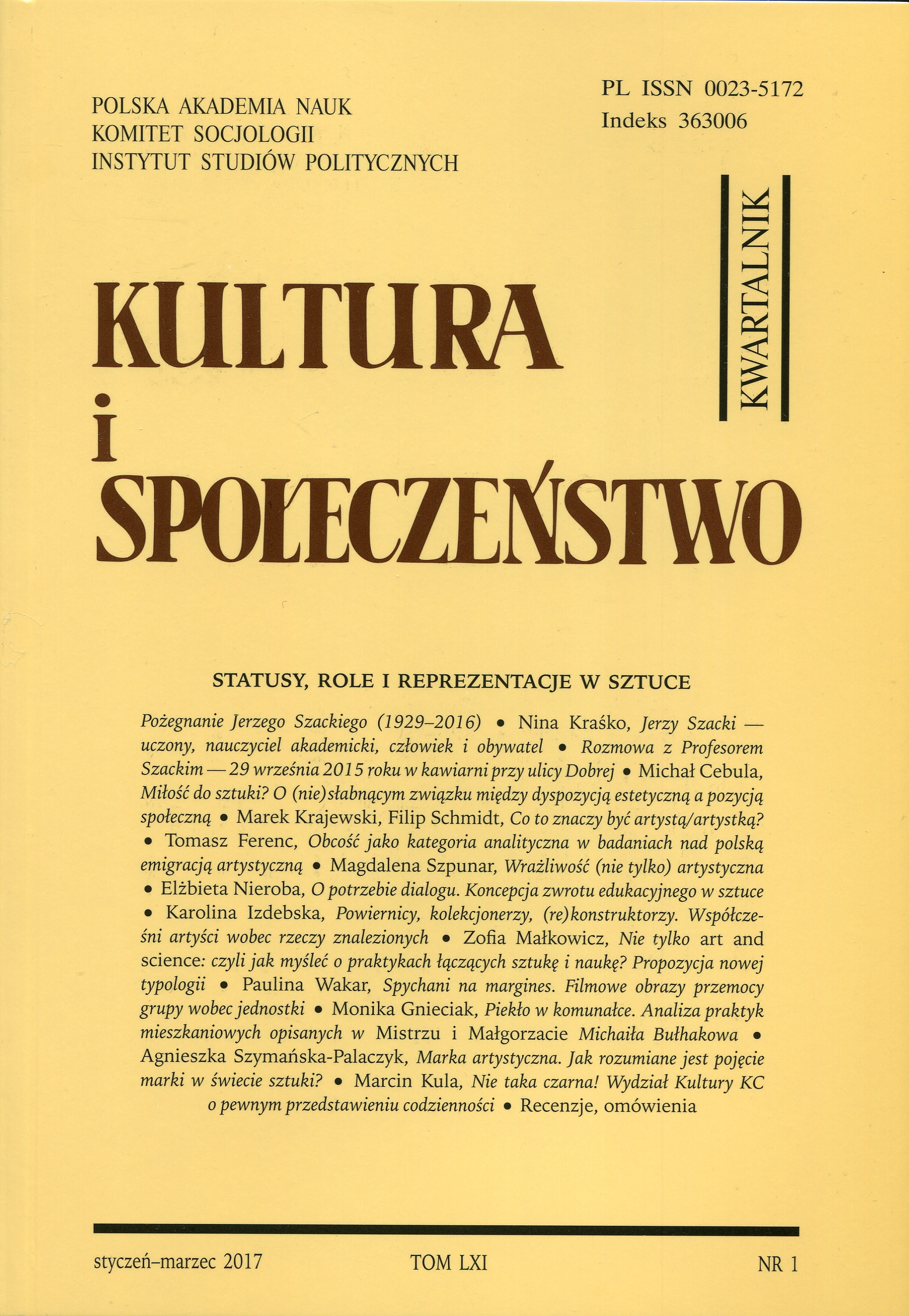Otherness as an Analytical Category in Studying Polish Emigré Artists Cover Image