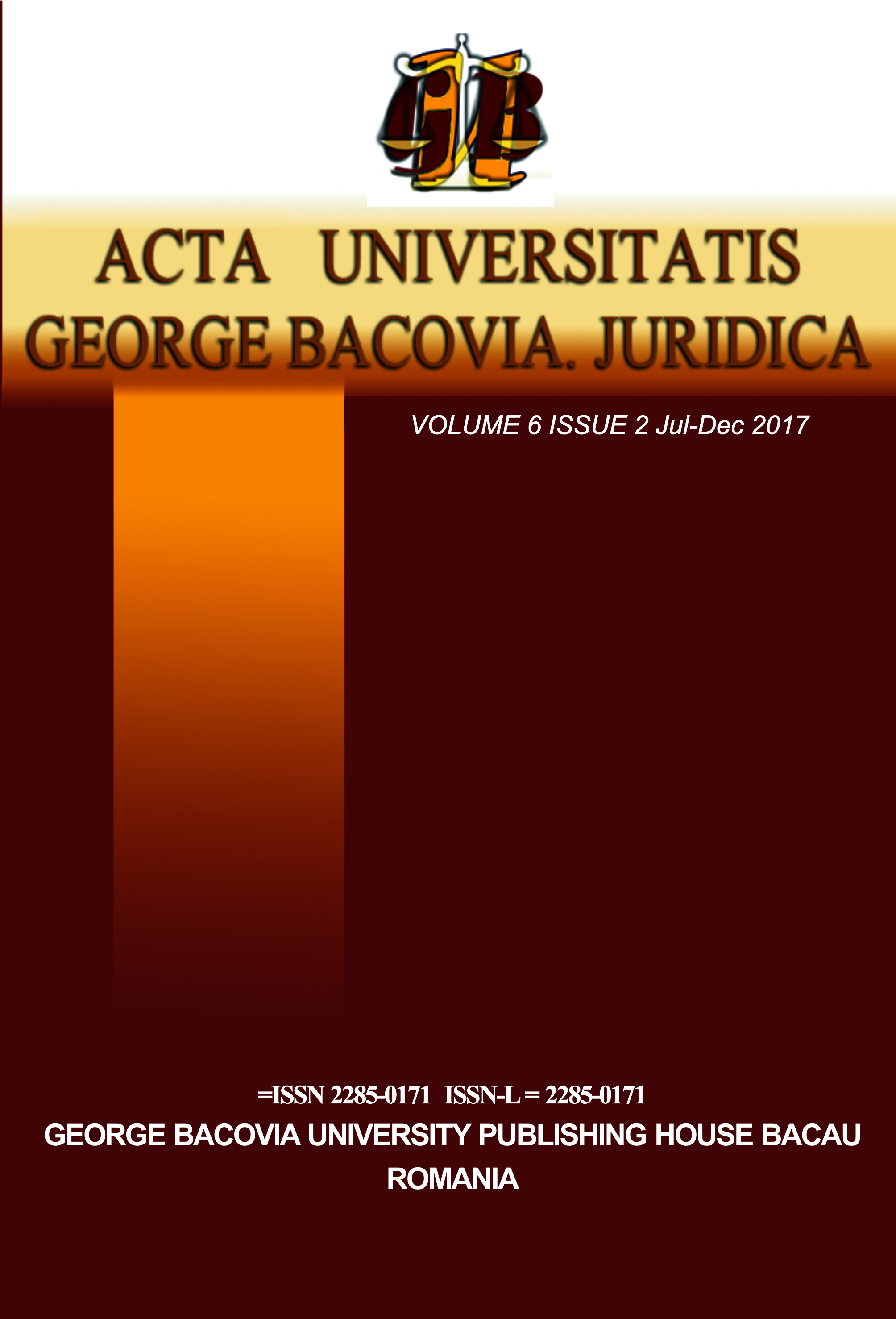 The subjective aspect of water pollution offence 
art. 229 of the Criminal Code of the Republic of Moldova Cover Image