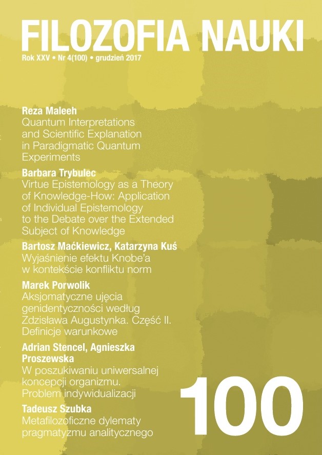Virtue Epistemology as a Theory of Knowledge-How: Application of Individual Epistemology to the Debate over the Extended Subject of Knowledge Cover Image
