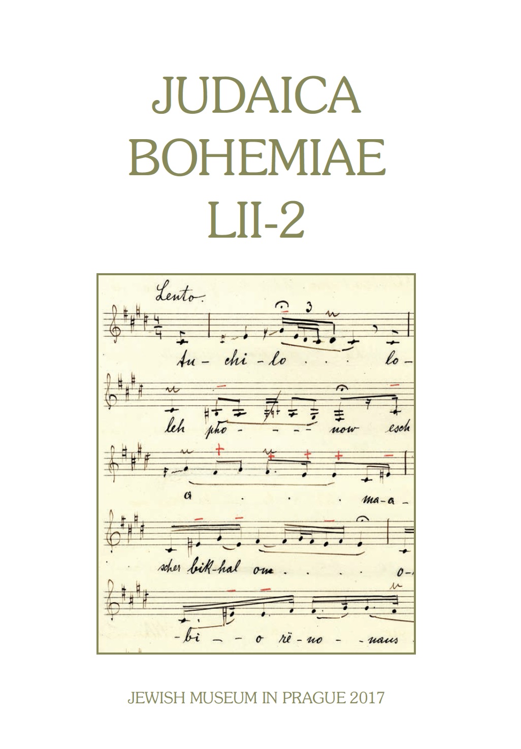 In Search of the Original Tunes: Siegmund Schul’s and Salomon Lieben’s ‘Collection of Old Prague Synagogue Chants’ (1935–1941) Cover Image