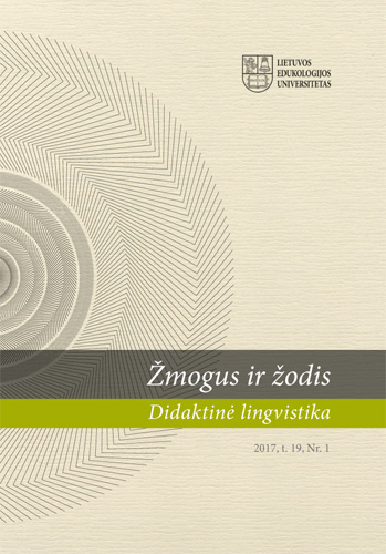 Lietuvių kalbos mokymasis XX a. pradžioje. Liudijimai Vytauto Civinskio Dienoraštyje (1904–1910)