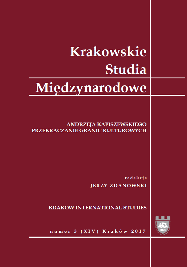 Andrzej Kapiszewski’s „Bridging cultural boundaries” Cover Image