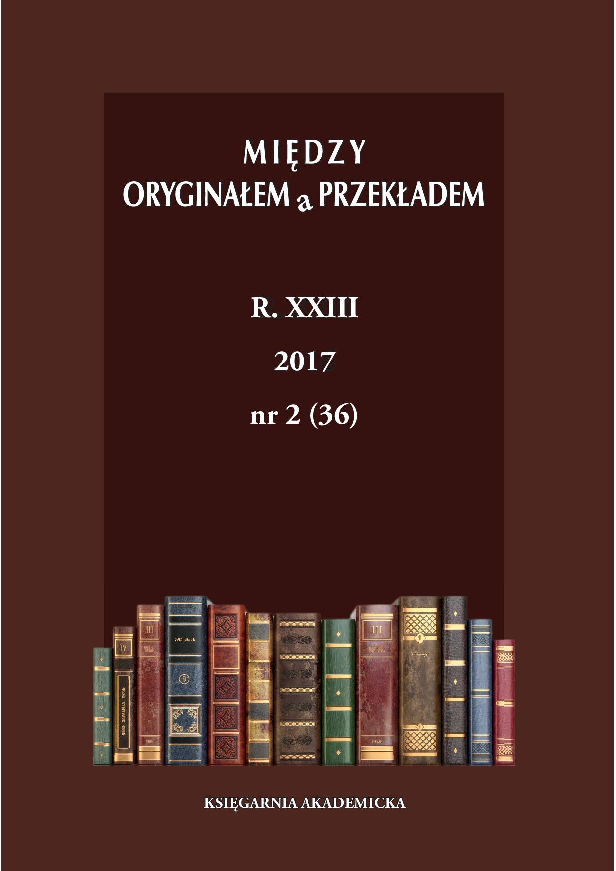 Recenzja książki Elementy kulturowe w angielsko‑polskich przekładach science‑fiction i fantasy Doroty Guttfeld Cover Image