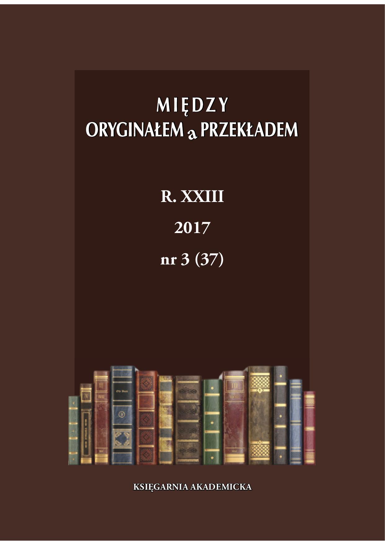 Translation of the Dutch verb zeggen. The case of Polish and Swedish translation of Minoes by Annie M.G. Schmidt Cover Image
