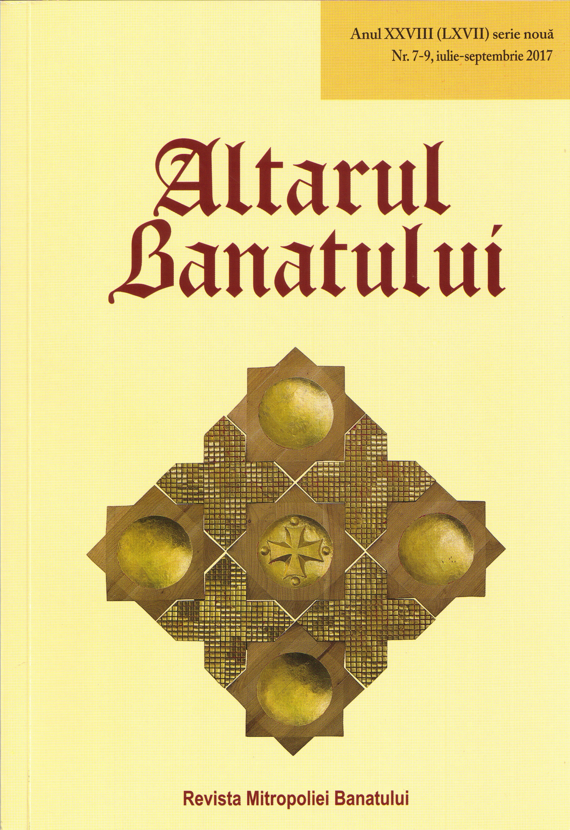 CONTRIBUTIONS TO THE PROTESTANT REFORMATION PUBLISHED INTO „ALTARUL (MITROPOLIA) BANATULUI” REVIEW Cover Image