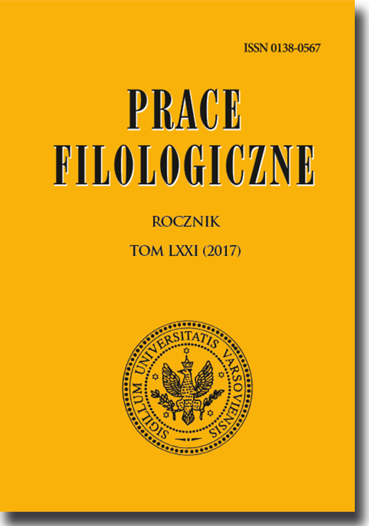 Development of the Hydrological Vocabulary in the Polish Language of the 17th and 18th Centuries Cover Image