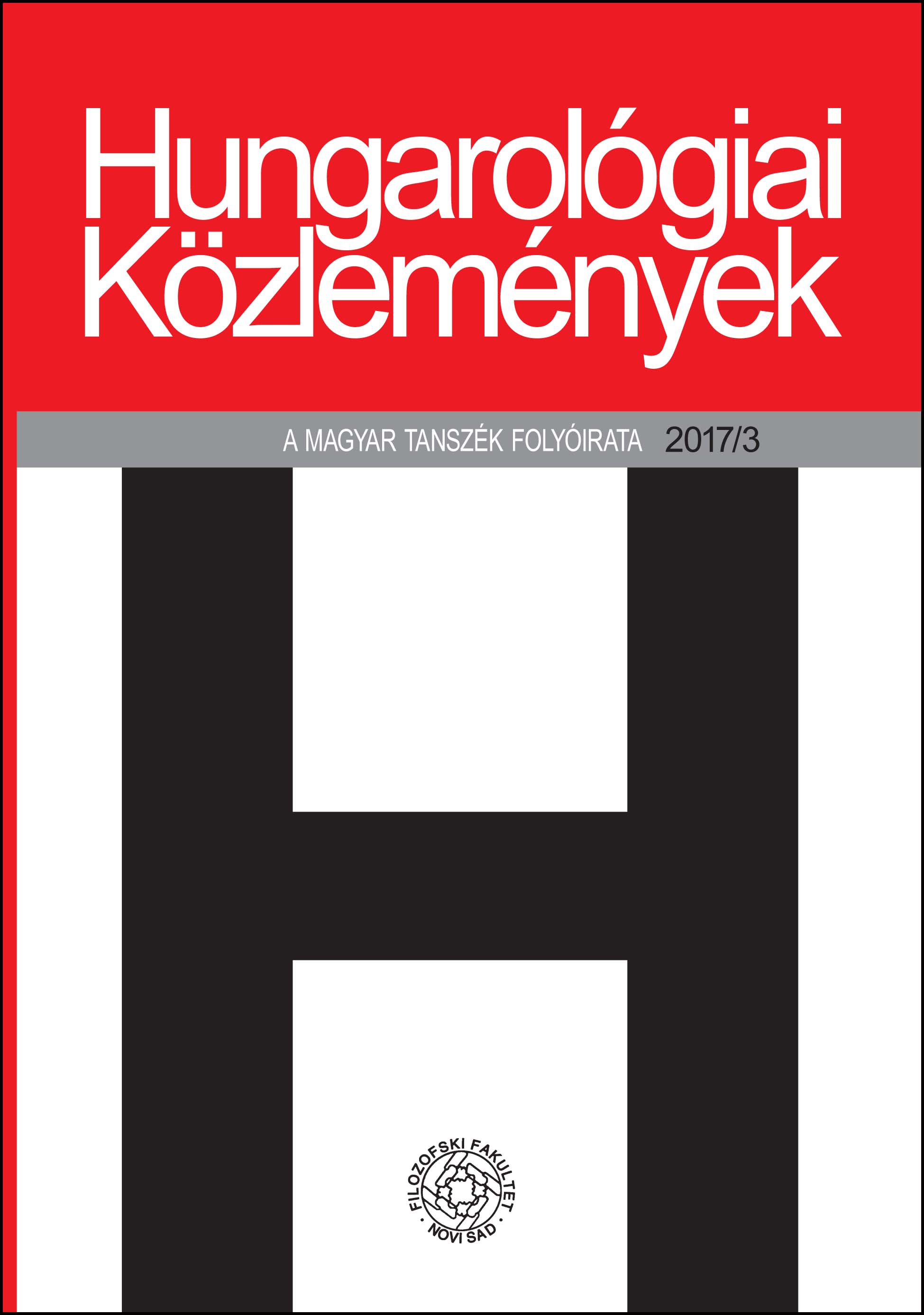 The Relationship of Visuality and Textuality in the Hungarian Periodicals in Vojvodina Cover Image