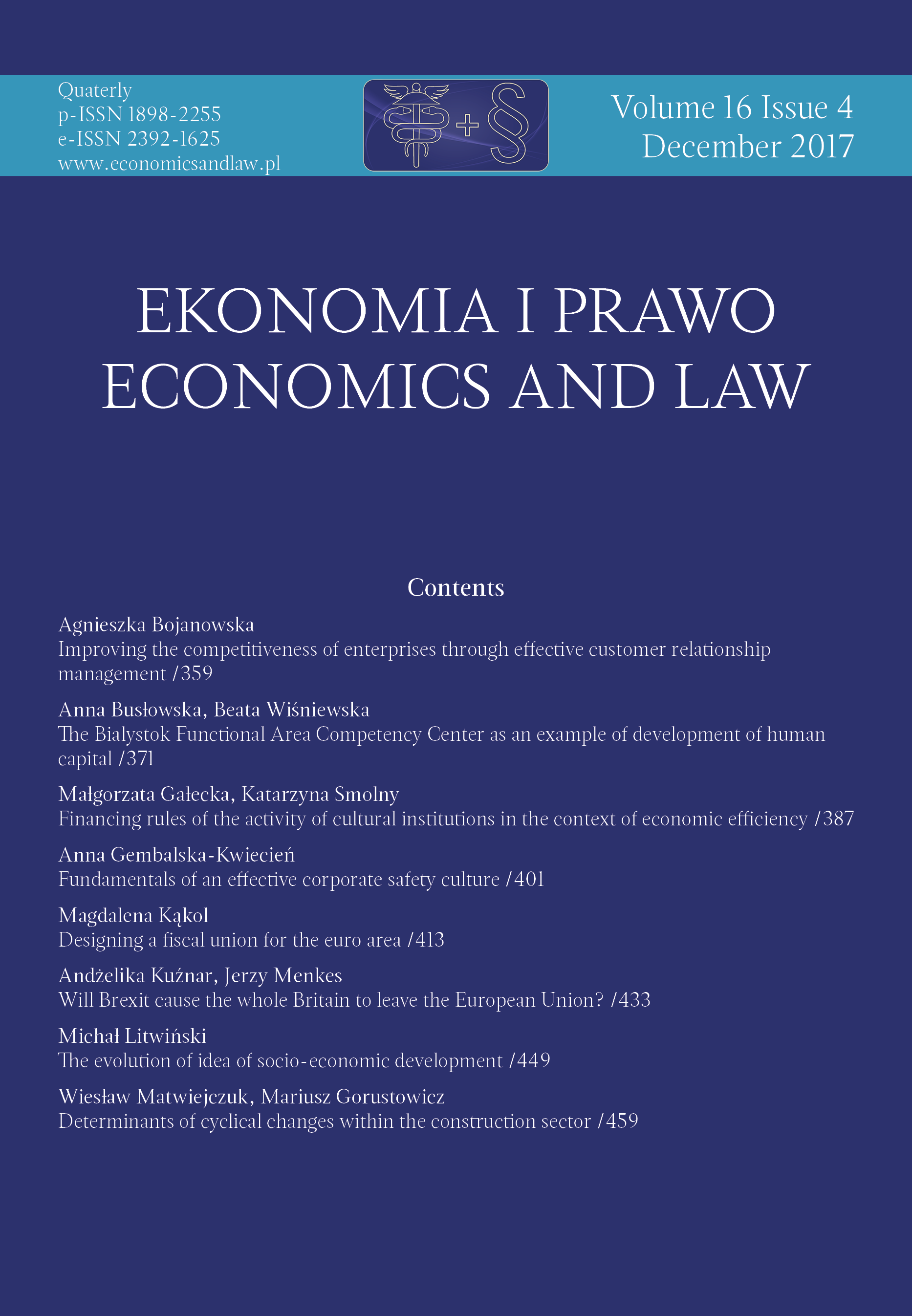 Determinants of cyclical changes within the construction sector