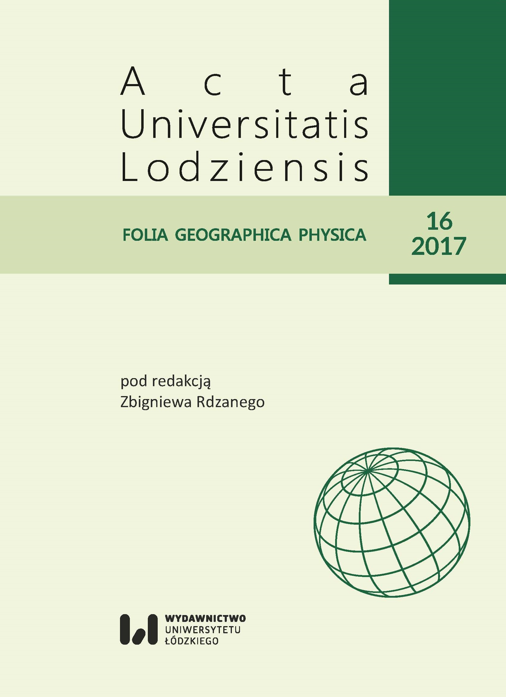 Morfometric analysis of the valley junction of the Warta, Widawka and Grabia Rivers using the ISODATA algorithm Cover Image