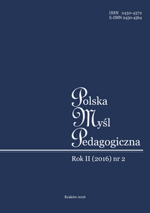 Aleksander Kamiński’s Polish Cub Scout Movement. The Pedagogical Dimension Cover Image