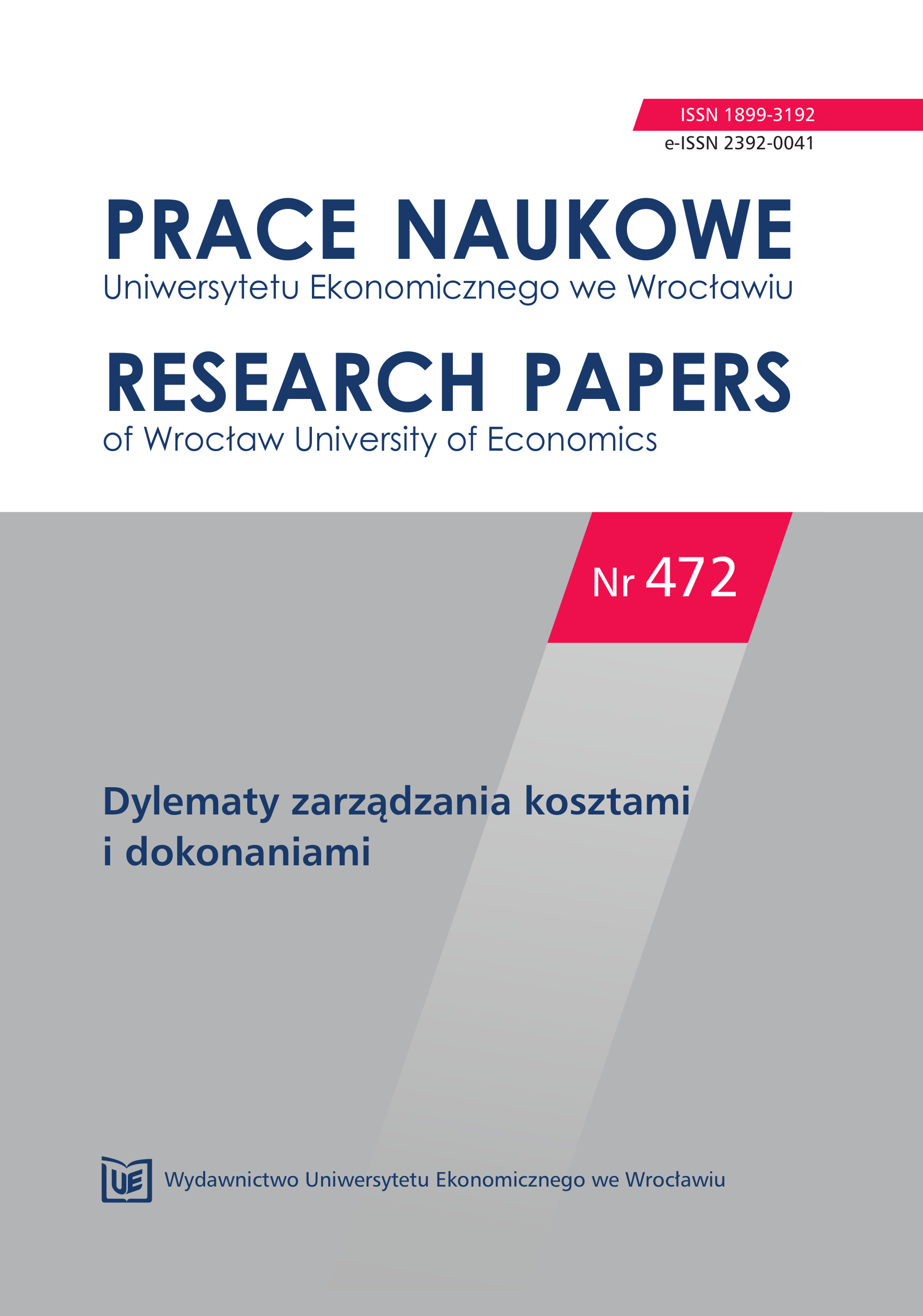 Ancillary activities costs and their calculation in pharmaceutical enterprise – case study Cover Image