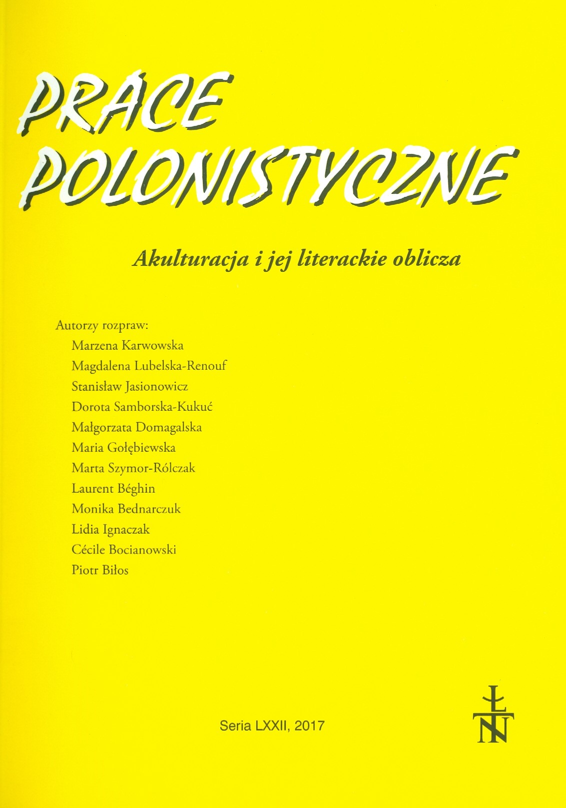 Pałubic element, construction and acculturation in “Pałuba ”by Karol Irzykowski Cover Image
