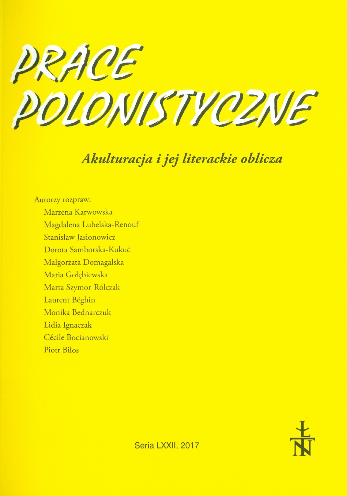 Konteksty inkulturacyjne w „Rękodziele fabryki sukiennej...” Wacława Sierakowskiego Cover Image