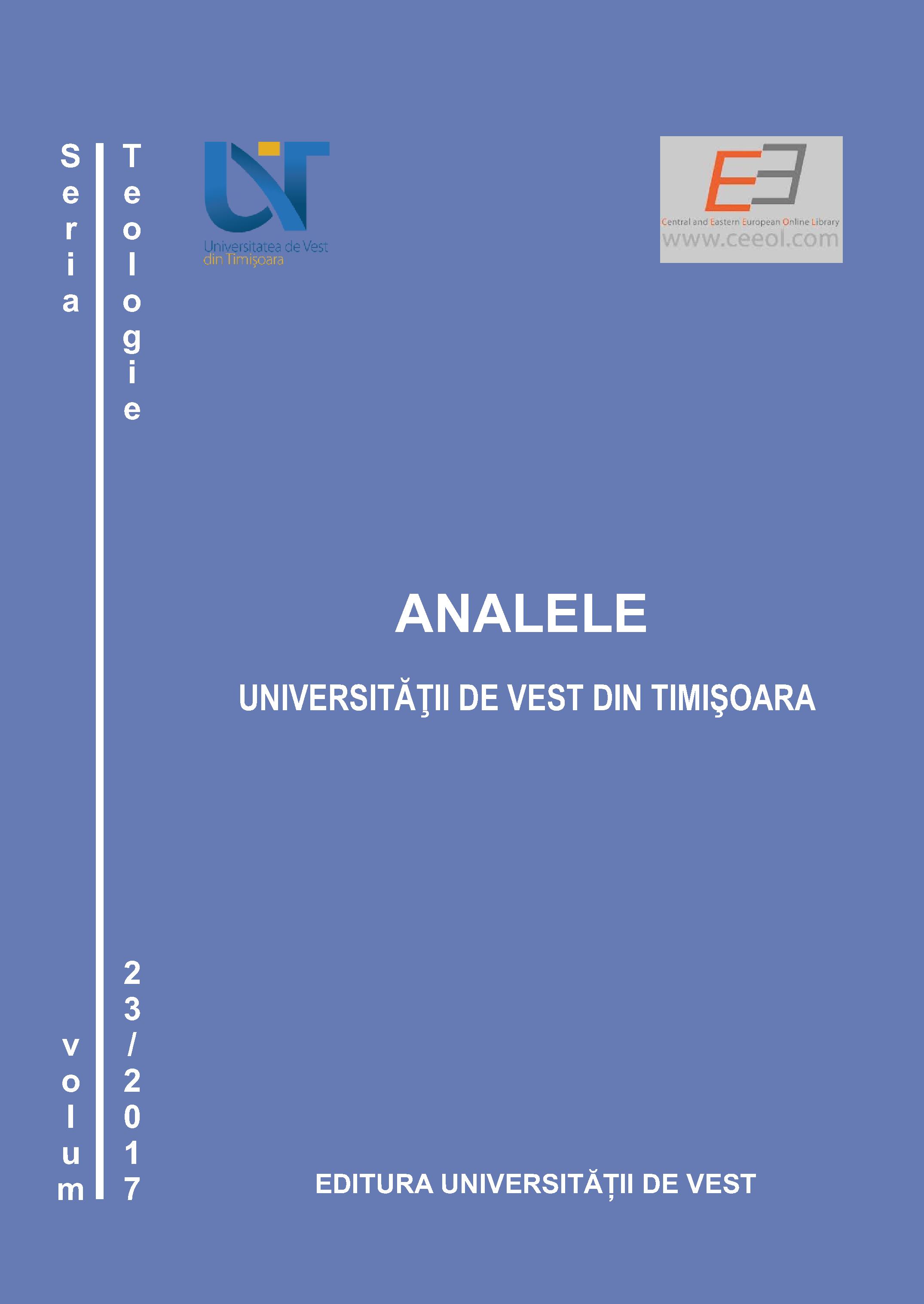 THE CONFESSIONAL EDUCATION IN THE MODERN ROMANIA Cover Image