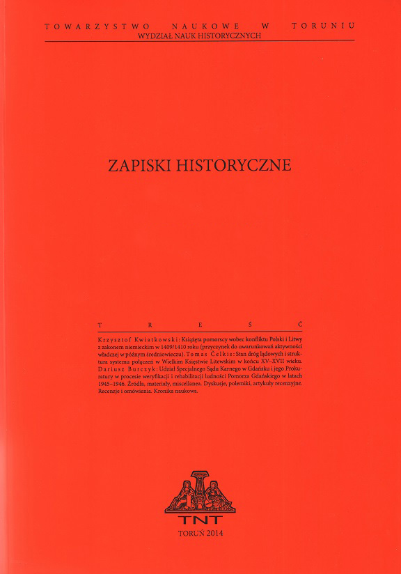 Identification Models in the Prussian Historiography of 1466-1525 (German) Cover Image