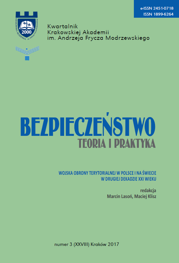 Territorial defence and Territorial Defence Forces in the political thought of contemporary Poland Cover Image