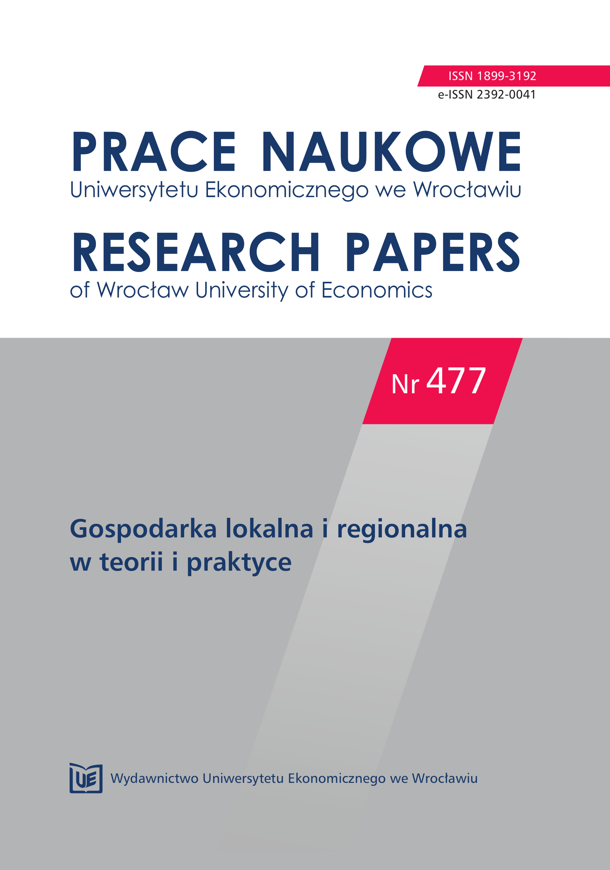 Concepts and research of economic resilience of regions Cover Image