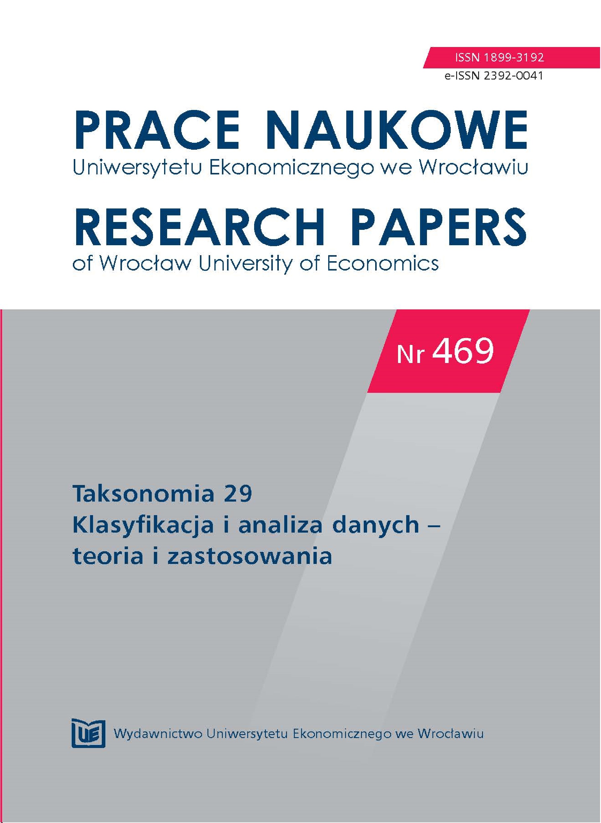 Assessment of the level of sustainable development in districts in Poland
using taxonomic methods Cover Image