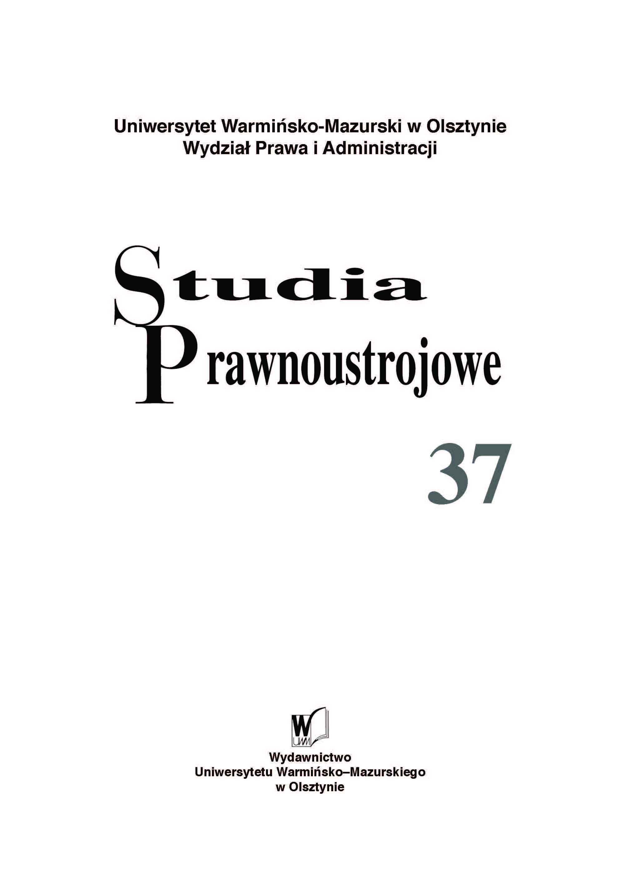 Wybrane instrumenty prawne ochrony przyrody parku narodowego przed zagrożeniami zewnętrznymi