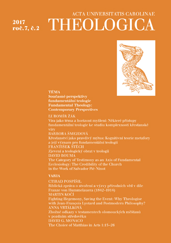 Christianity as a True Myth: Cognitive Theory of Metaphor and its Significance for Fundamental Theology Cover Image