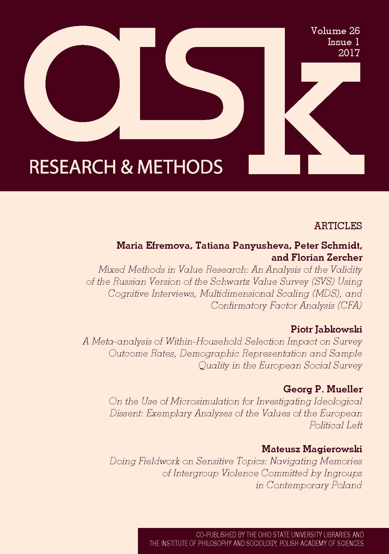 On the Use of Microsimulation for Investigating Ideological Dissent: Exemplary Analyses of the Values of the European Political Left Cover Image