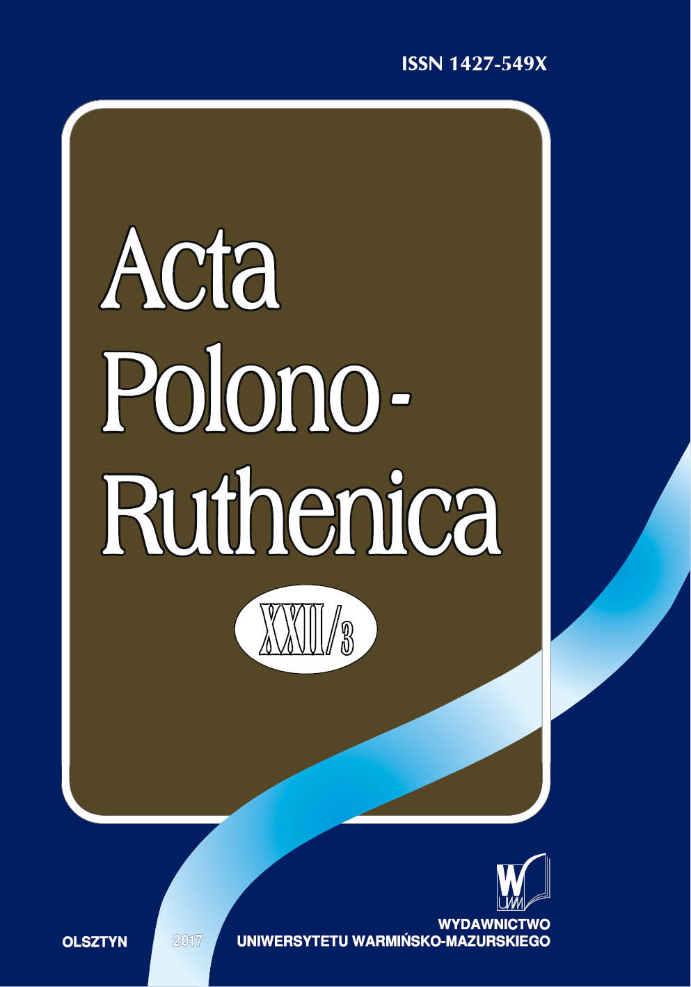 Ukrainian set phrases in the Polish translation of Ivan Kotliarevsky’s Eneyida by Piotr Kupryś Cover Image