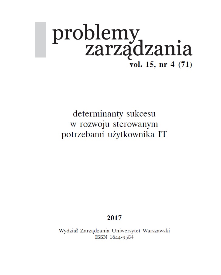 Bariery zastosowania technologii mobilnych z perspektywy użytkowników indywidualnych na przykładzie studentów Uniwersytetu Warszawskiego