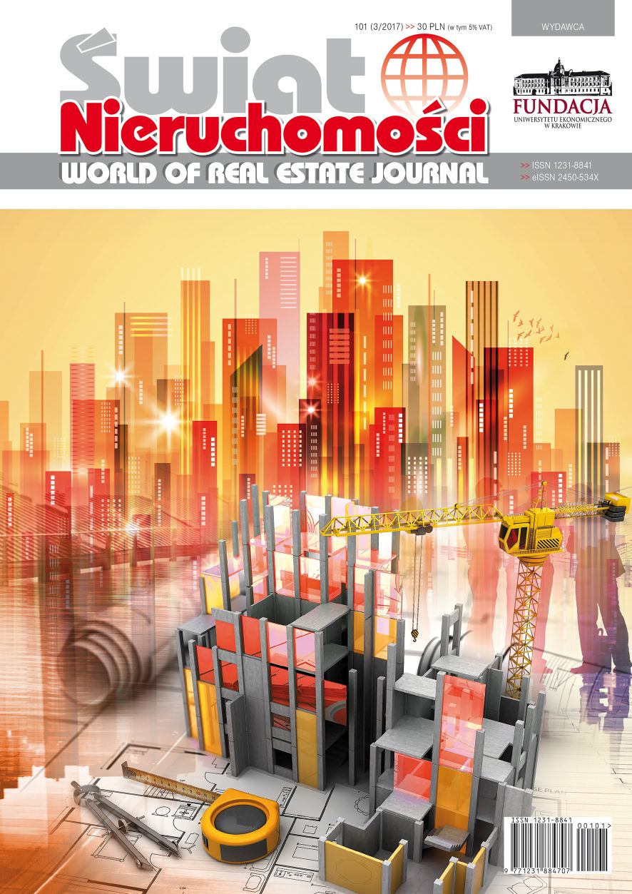 Conditions of the Local Residential Real Estate Market Development in Sopot after the Year 1990 Cover Image