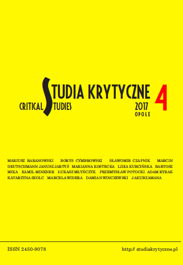 „Teoria Polityki” 2016, nr 1 Cover Image