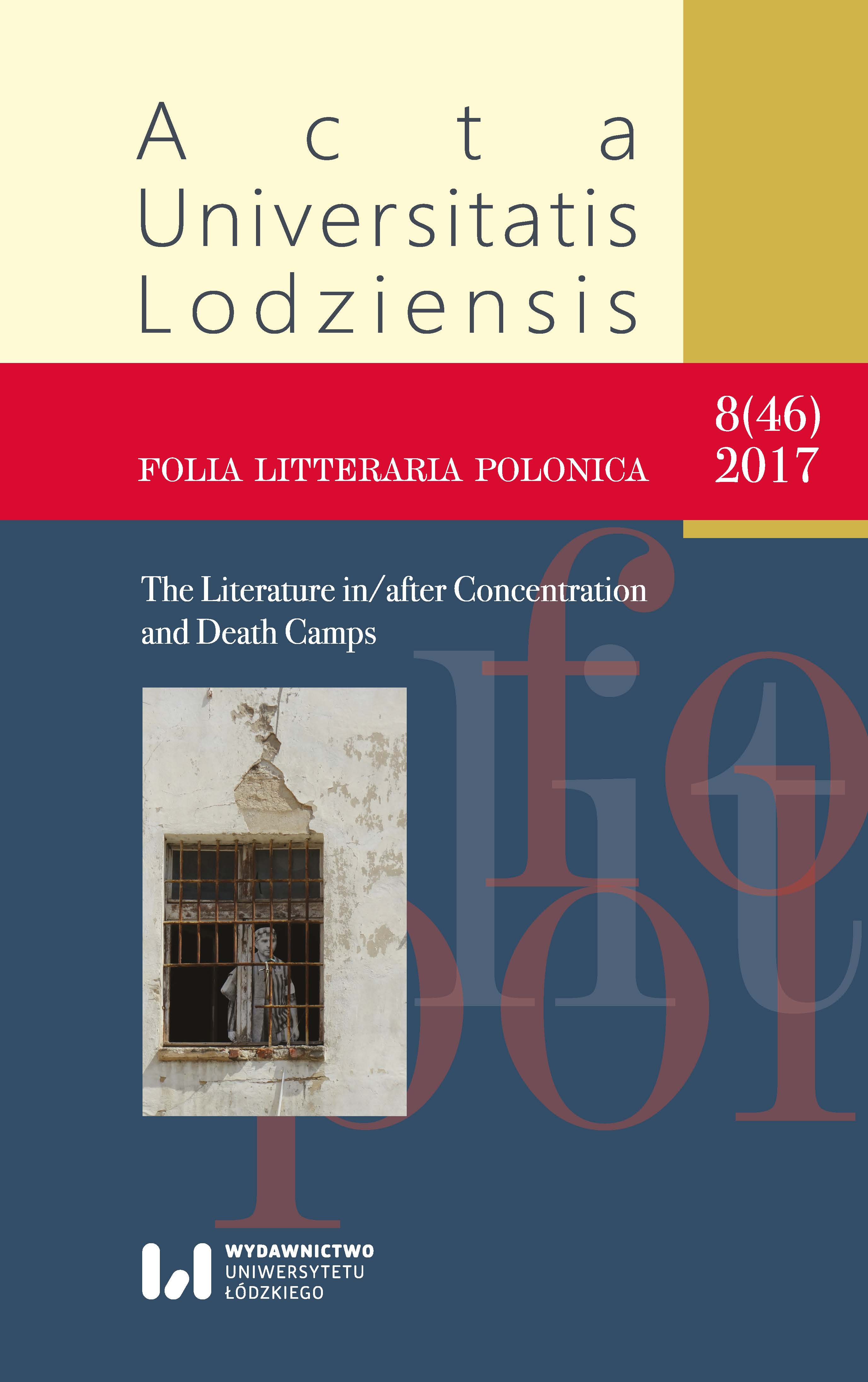 Polish camp literature. A few questions about a synthesis that is missing Cover Image